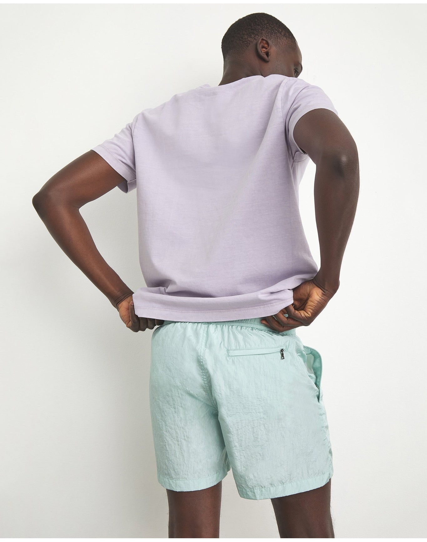 Men | Garment Dye Jersey Crew Neck Tee | Lilac