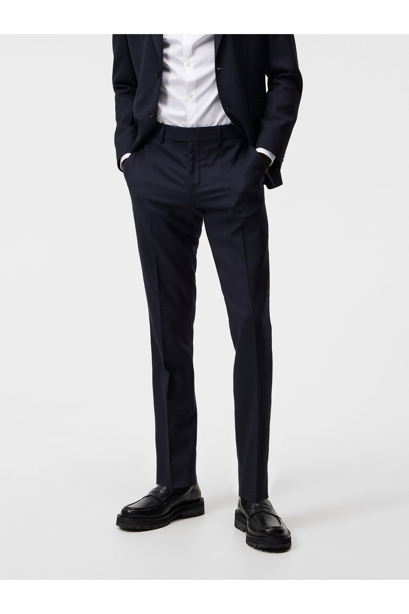 Men | Grant Active Hopsack Pants | JL Navy