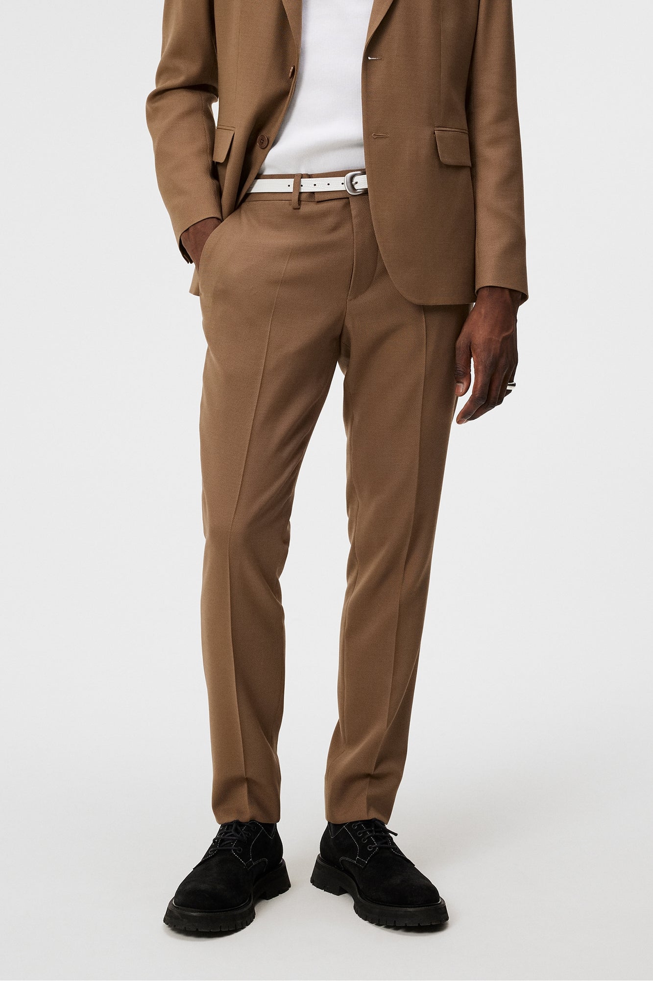 Men | Grant Active Hopsack Pants | Walnut