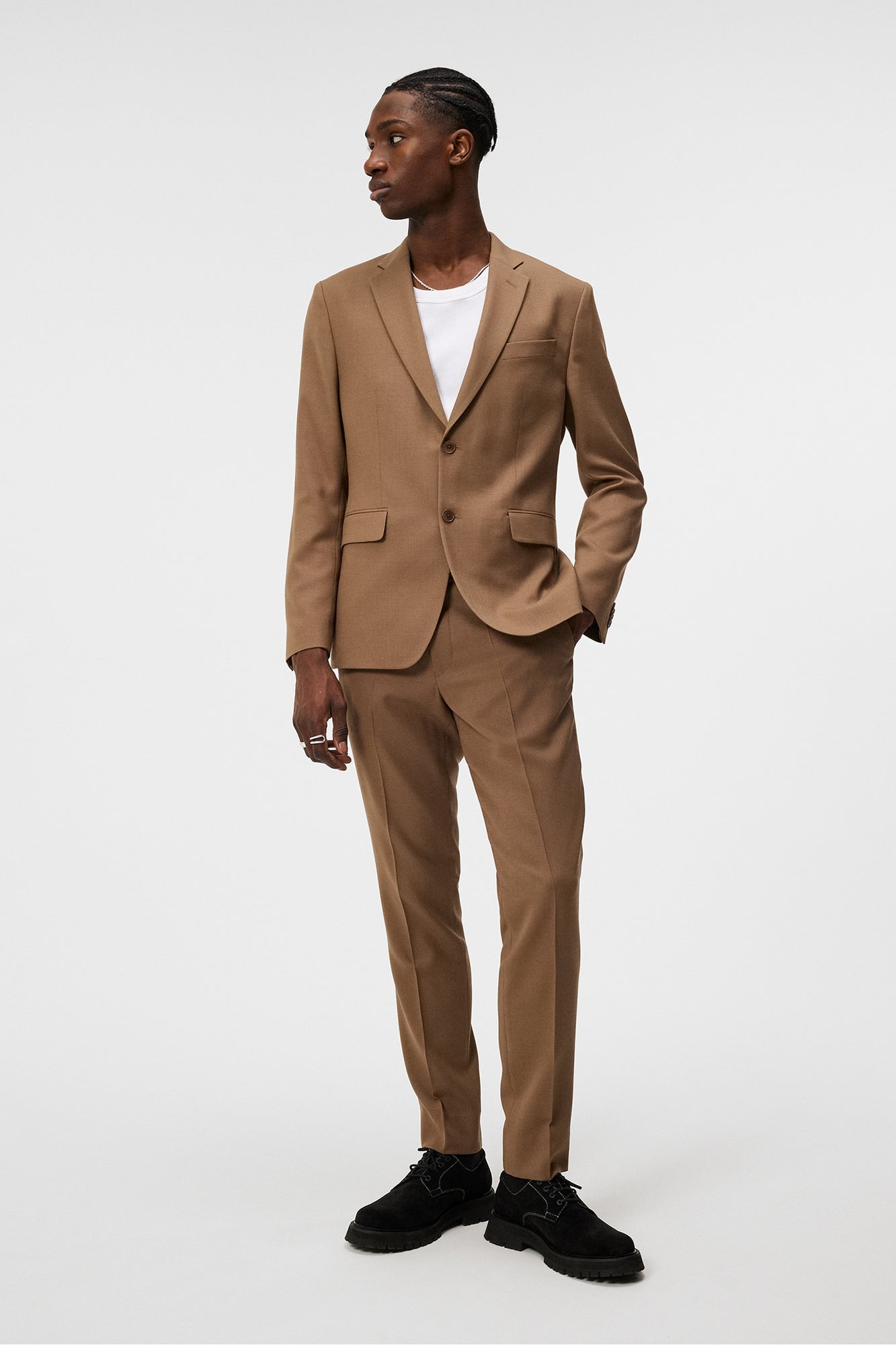 Men | Grant Active Hopsack Pants | Walnut