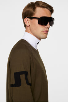 Men | Gusten Knitted Sweater | Forest Green