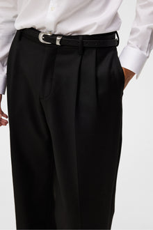 Men | Haij Double Pleat Pants | Black