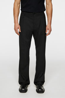Men | Haij Pleated Twill Pants | Black