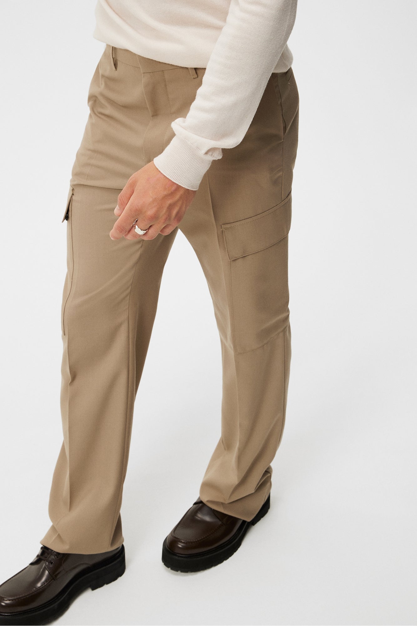 Men | Haij Wool Cargo Pants | Butternut
