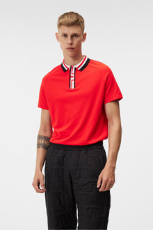 Men | Hals Regular Fit Polo | Fiery Red