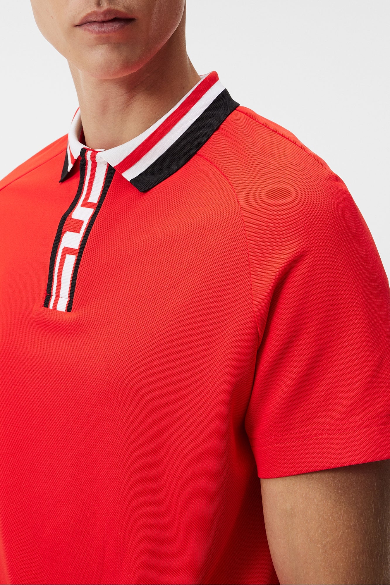Men | Hals Regular Fit Polo | Fiery Red