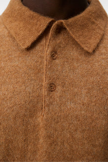 Men | Hayden Hairy Polo Knit | Chipmunk