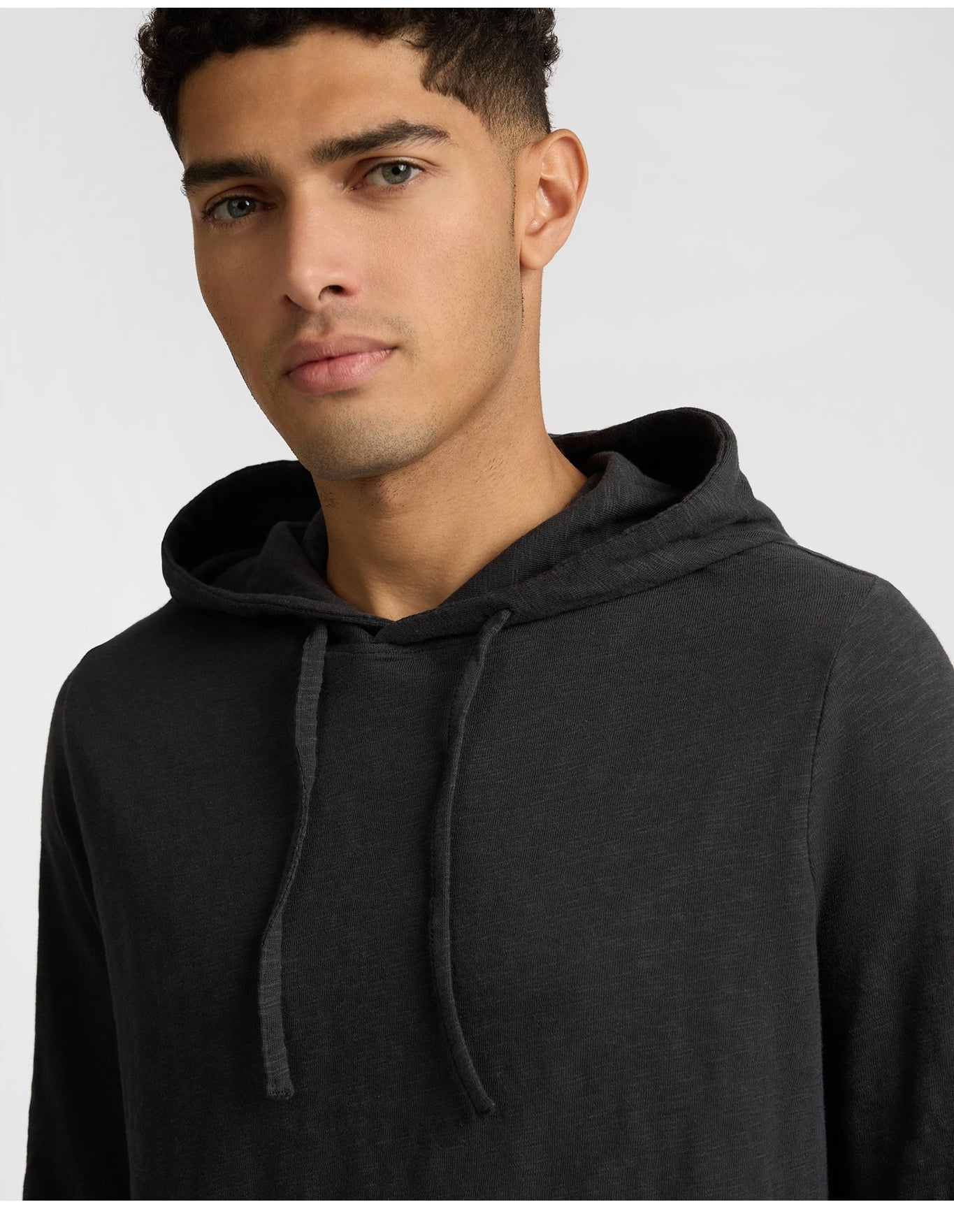 Men | Heavyweight Slub Hoodie | Noir