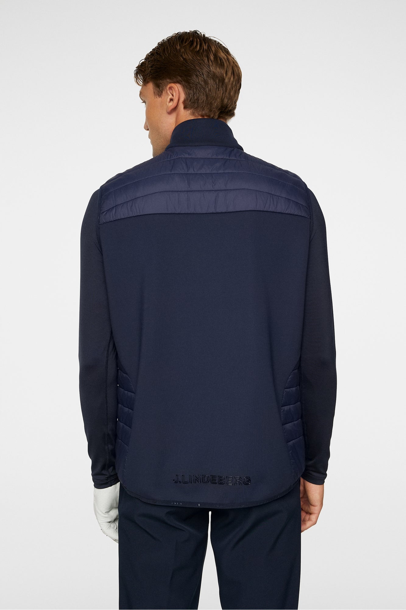 Men | Holden Quilt Hybrid Vest | JL Navy
