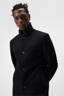 Men | Holger Melton Coat | Black
