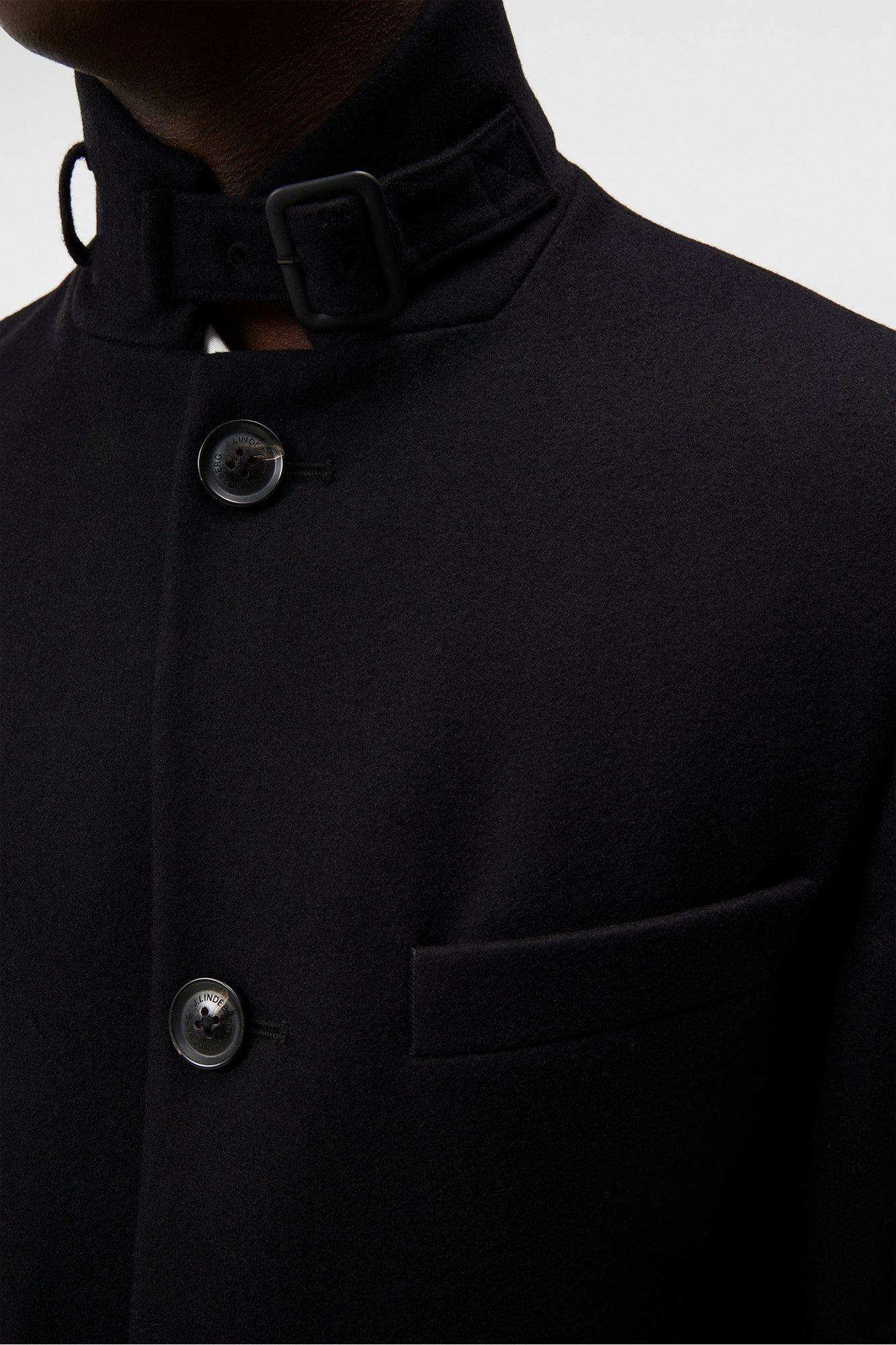 Men | Holger Melton Coat | Black