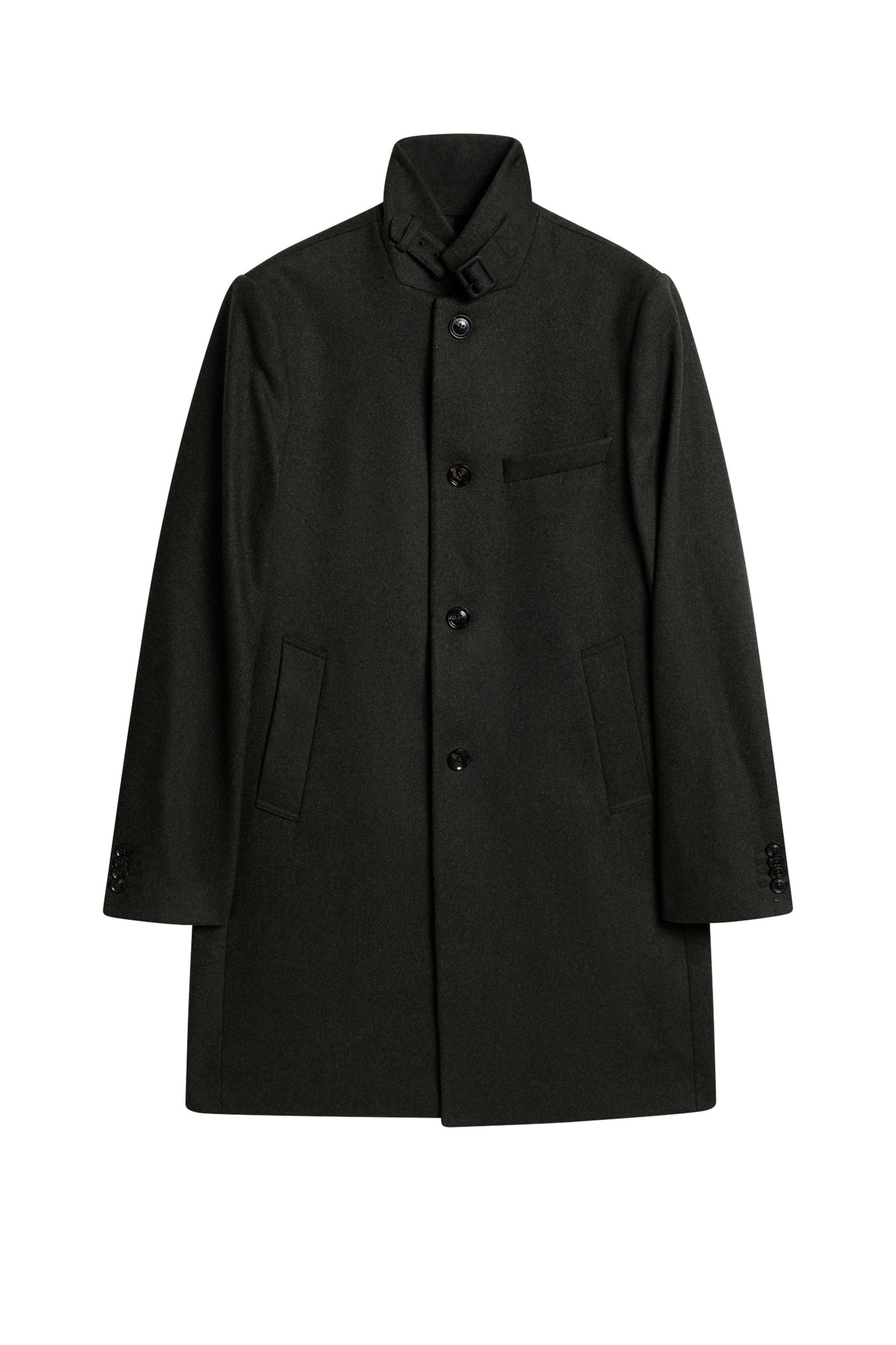 Men | Holger Melton Coat | Forest Green