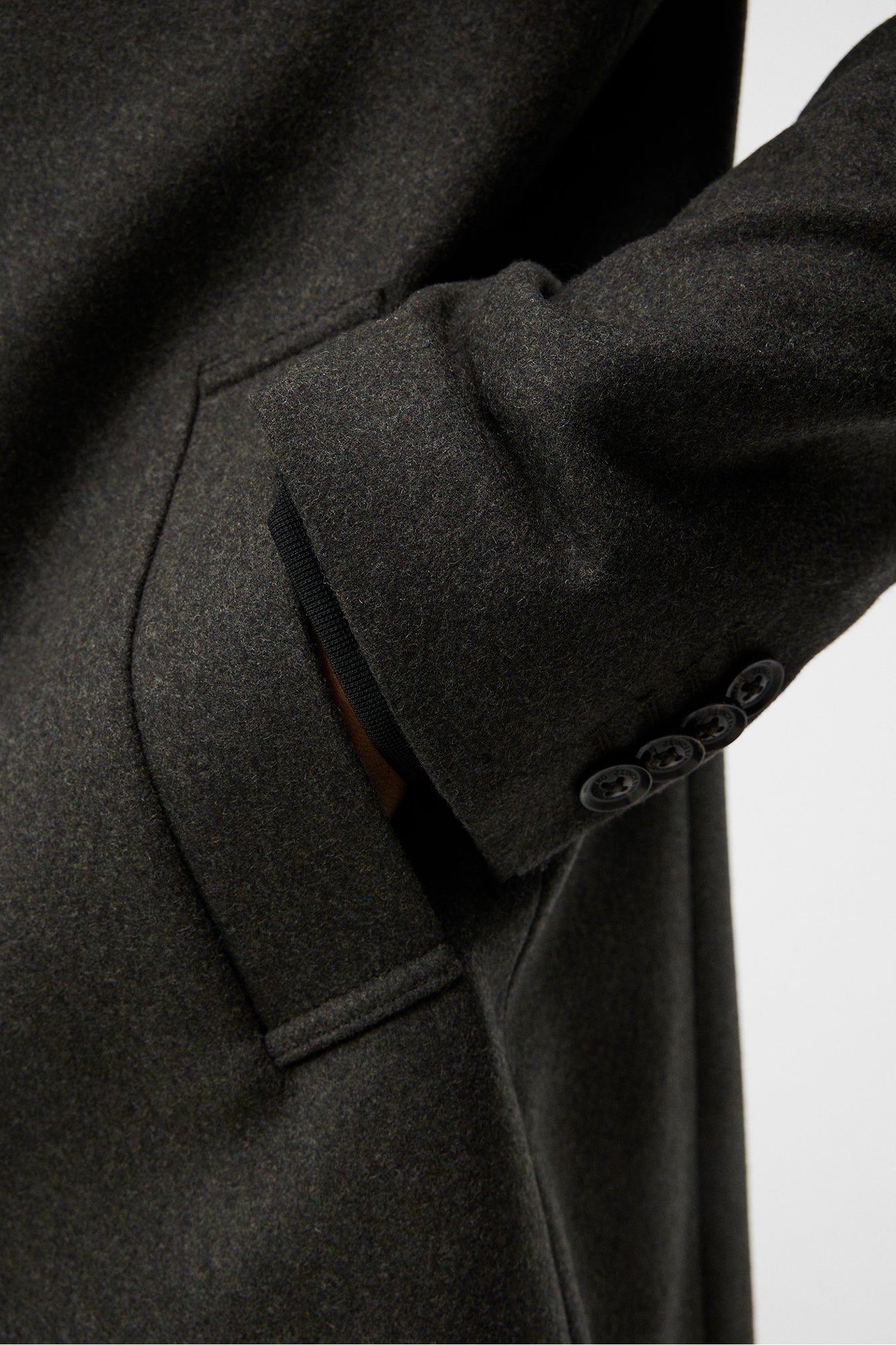 Men | Holger Melton Coat | Forest Green