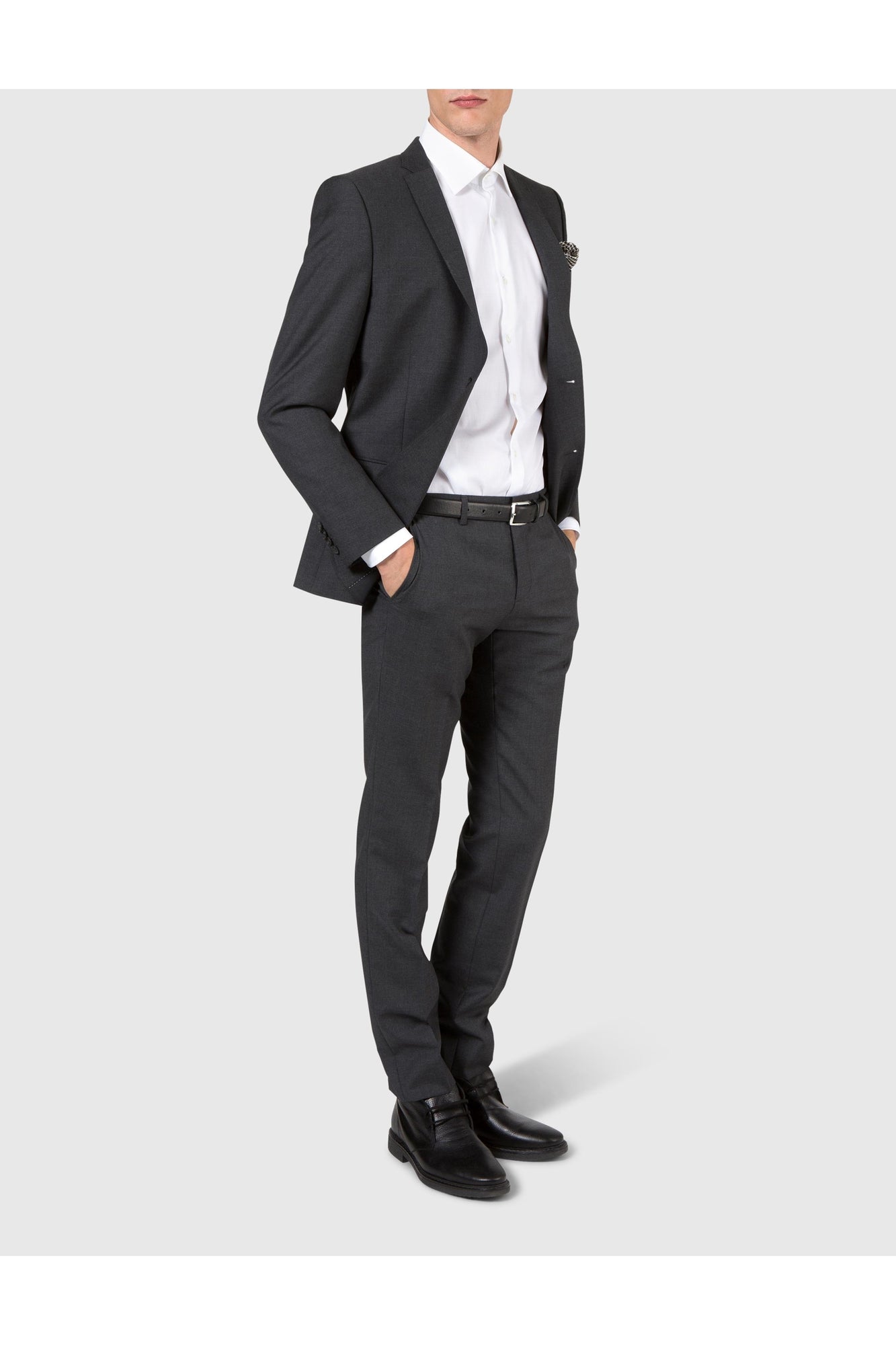 Men | Hopper Dressed Wool | Grey Melange