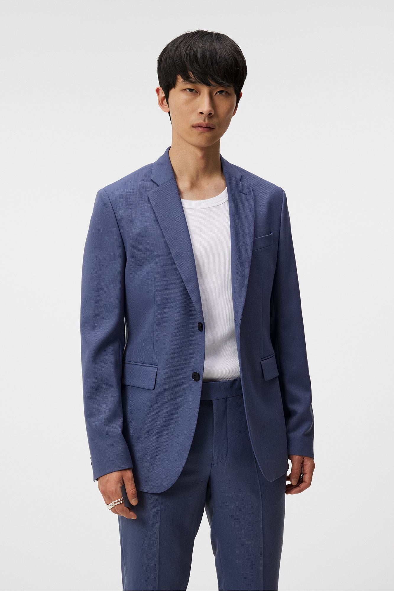 Men | Hopper U Active Hopsack Blazer | Bijou Blue