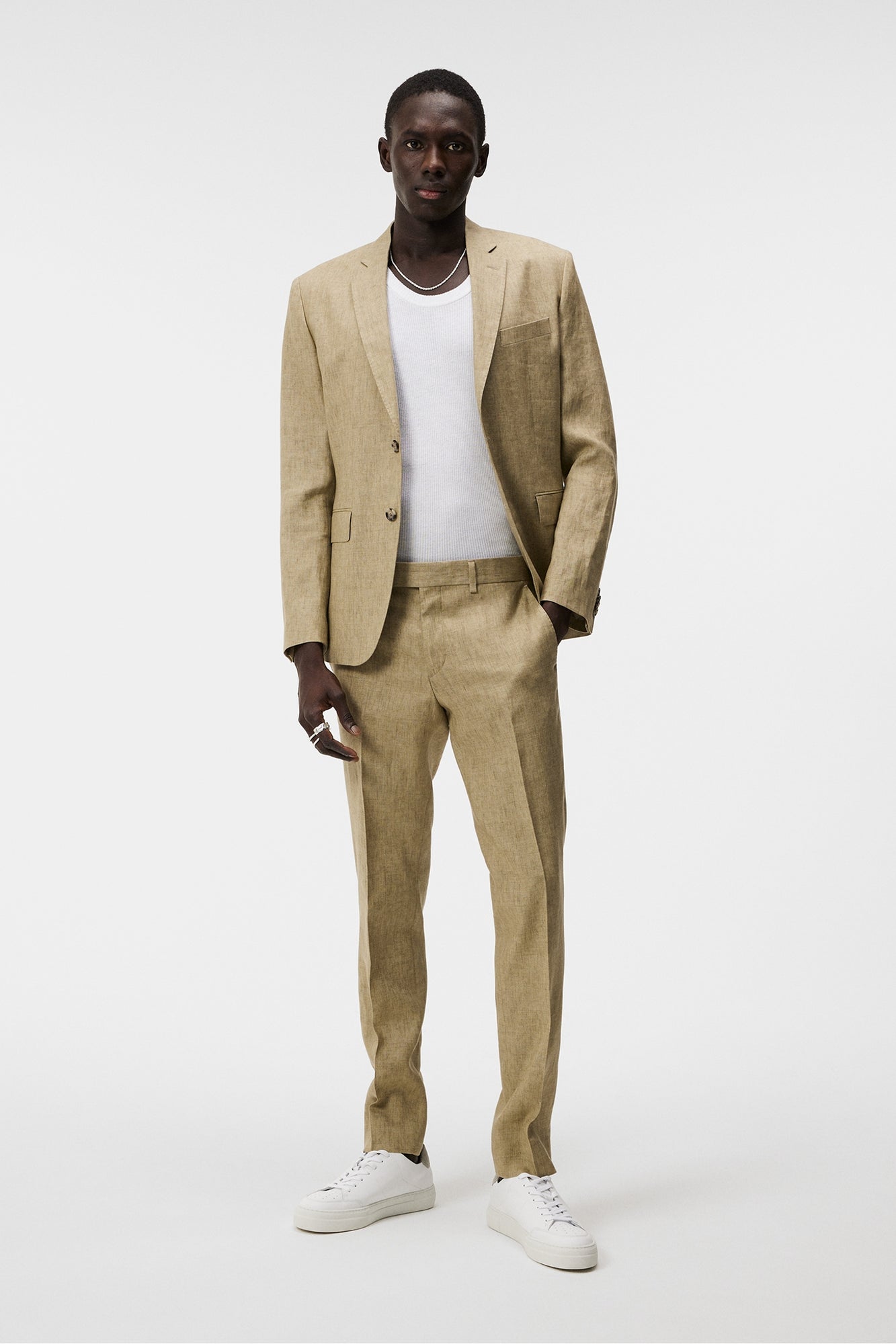 Men | Hopper U Super Linen Blazer | Aloe