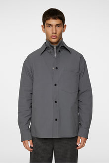 Men | Howard Tech Fleece Overshirt | Lava Smoke