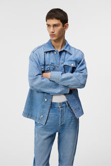 Men | Hunt Washed Deniovershirt | Mid Blue