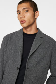 Men | Jack Crinkled Wool Blazer | Black