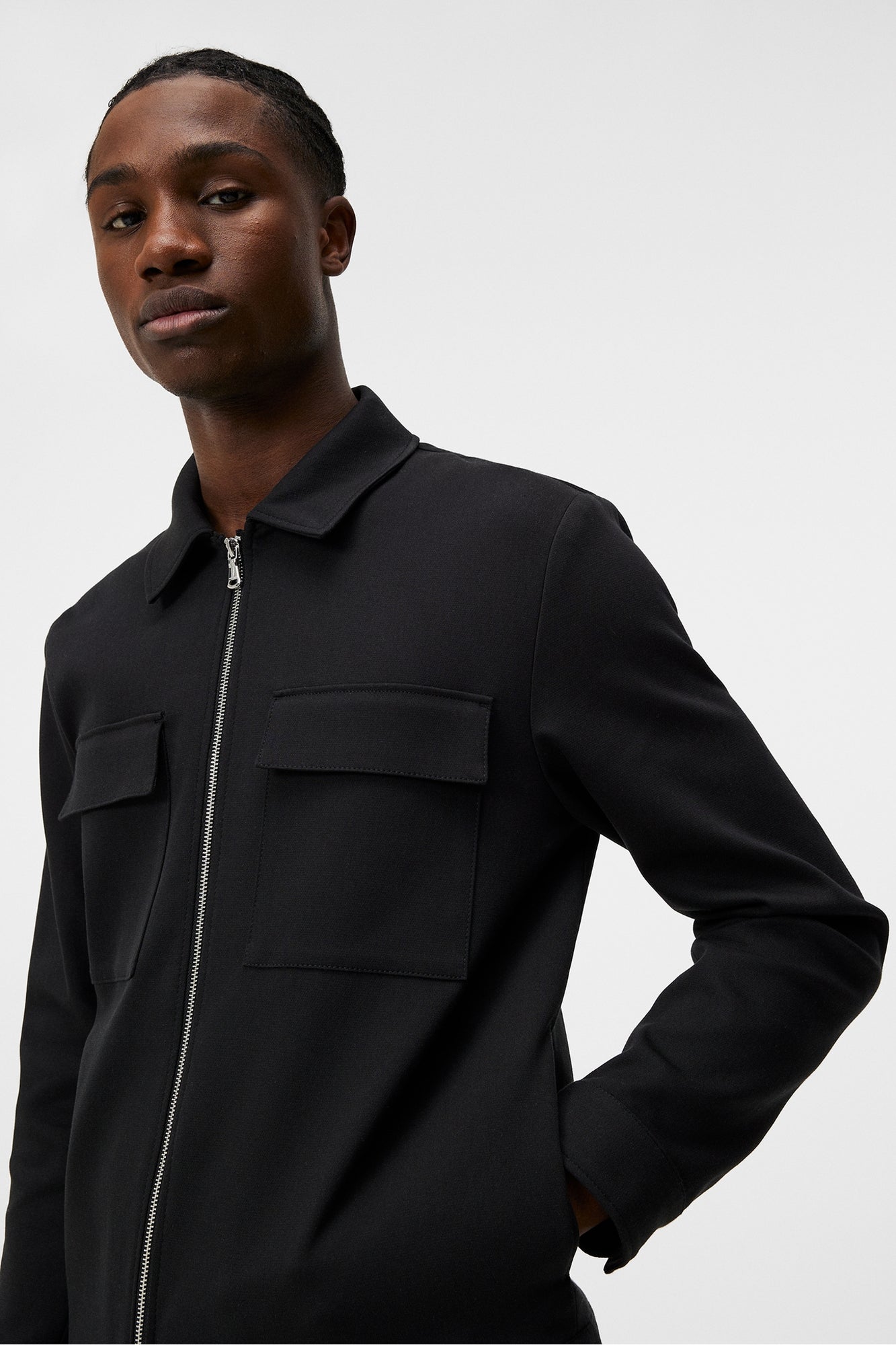 Men | Jarod Cotton Overshirt | Black