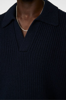 Men | Jethro Heavy Polo Knit | JL Navy