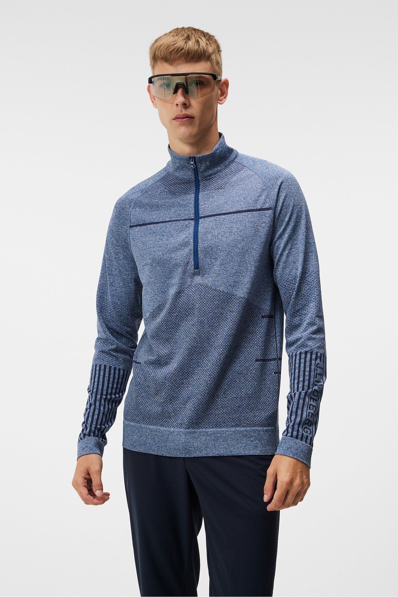 Men | Jimmy Seamless Mid Layer | Estate Blue Melange