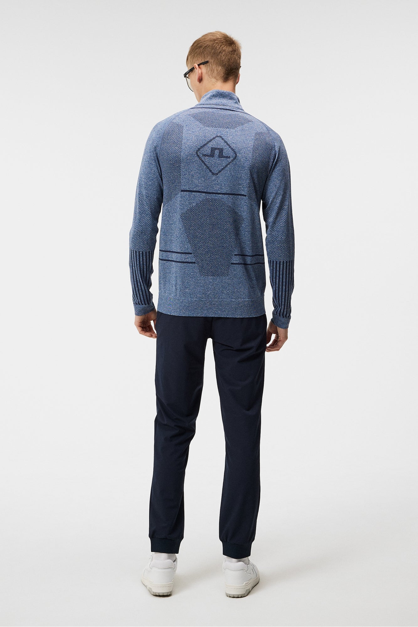 Men | Jimmy Seamless Mid Layer | Estate Blue Melange