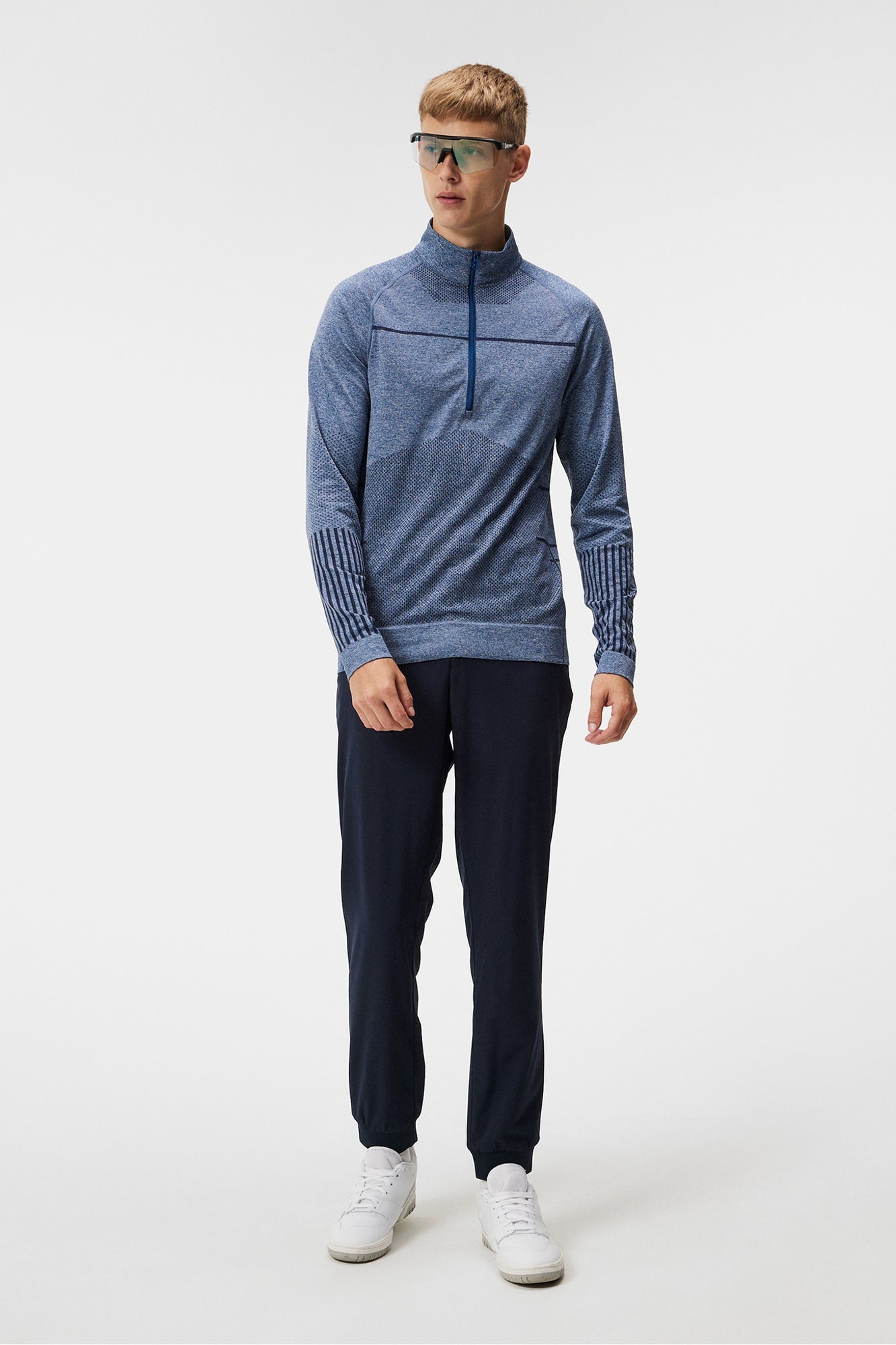 Men | Jimmy Seamless Mid Layer | Estate Blue Melange