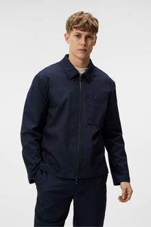 Men | Julius Cotton Twill Overshirt | JL Navy