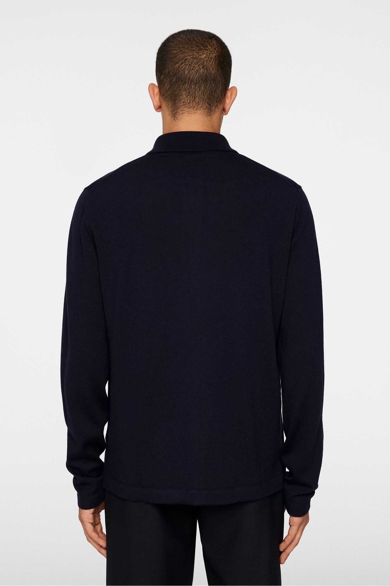 Men | Kaleb Merino Zip Cardigan | JL Navy
