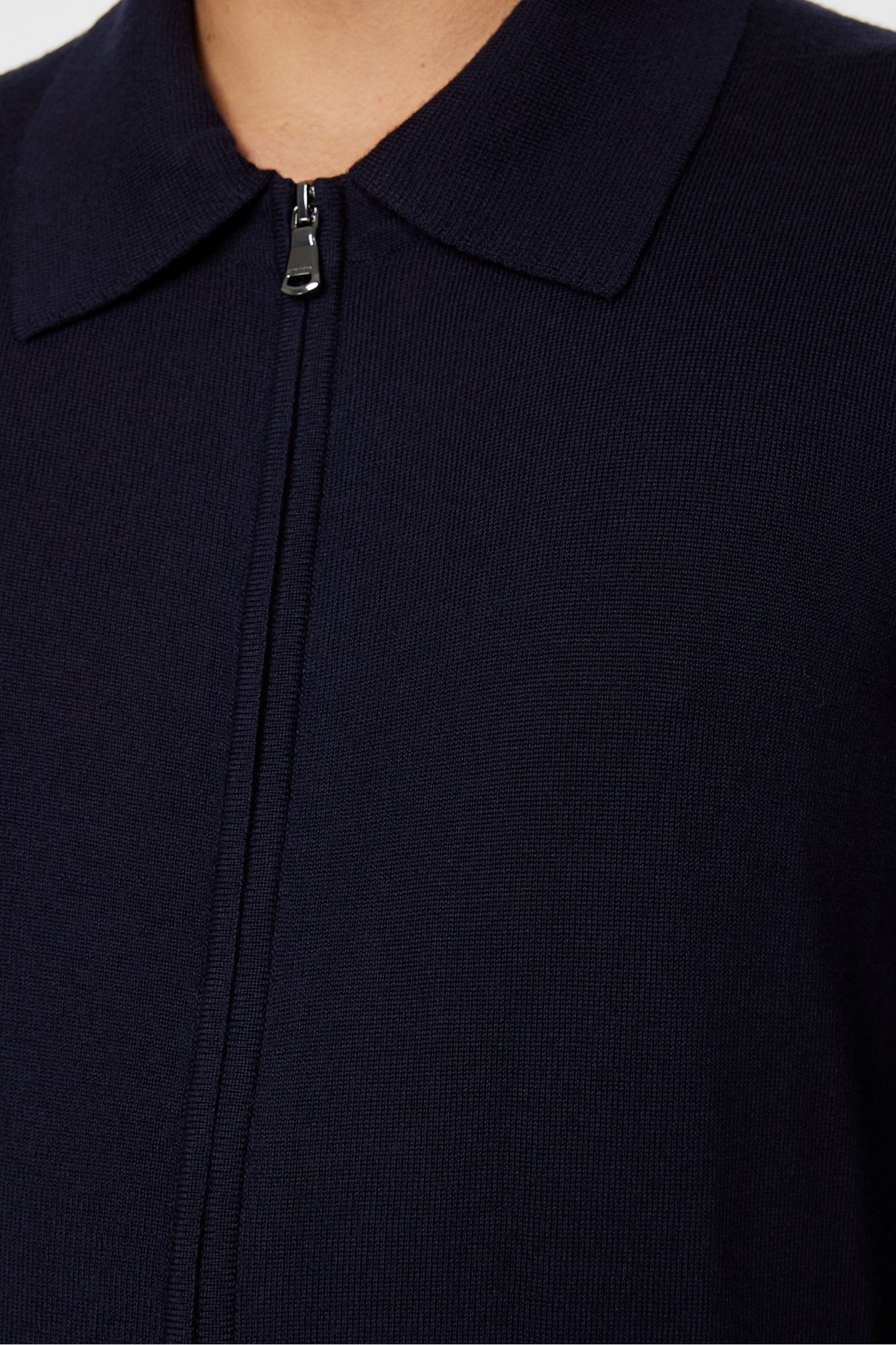 Men | Kaleb Merino Zip Cardigan | JL Navy