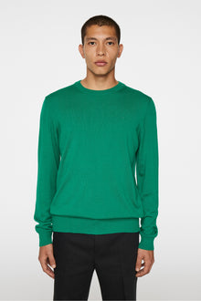 Men | Keane Merino Creneck Sweater | Ultramarine Green