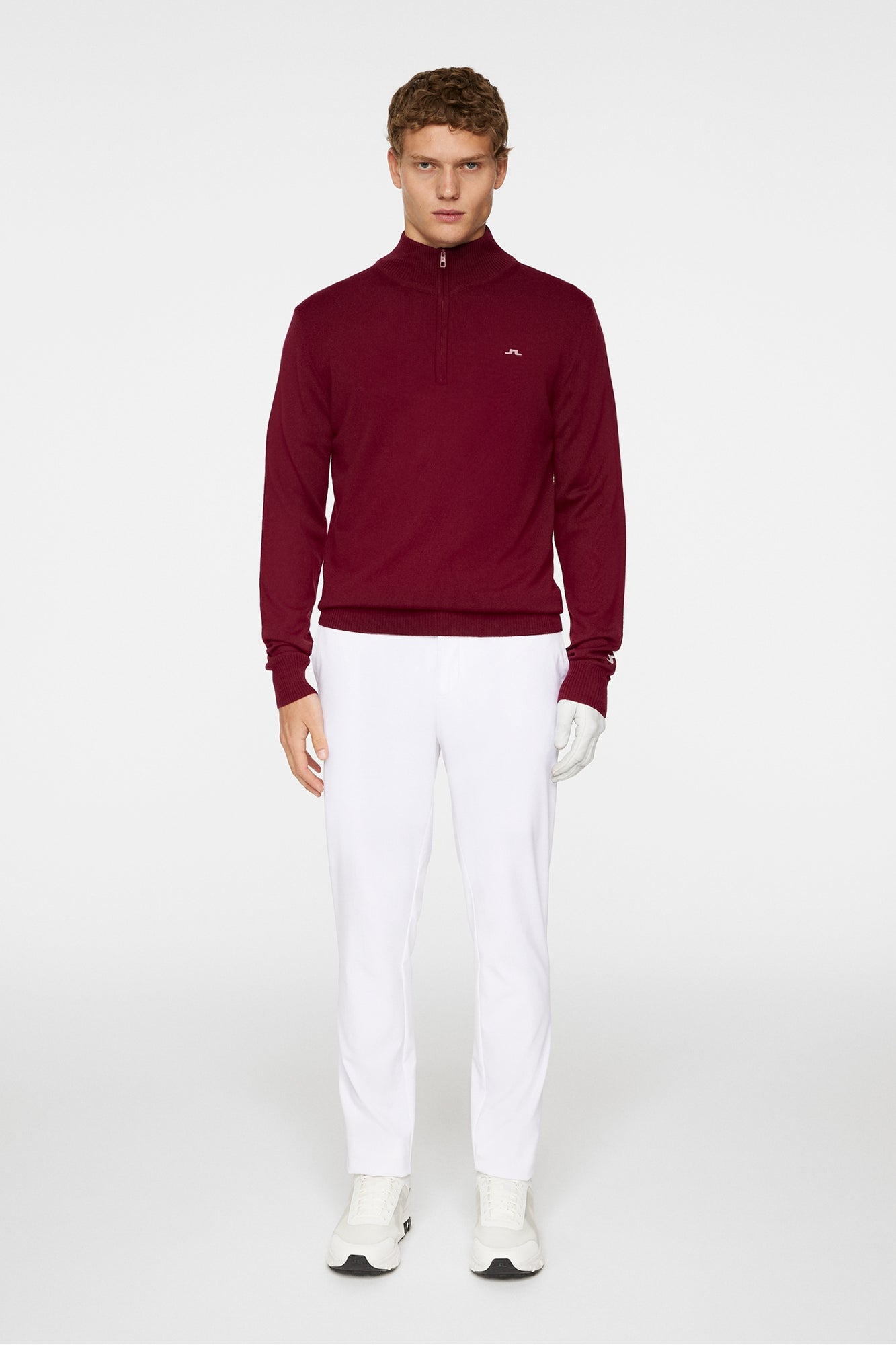 Men | Kian Zipped Sweater | Cabernet
