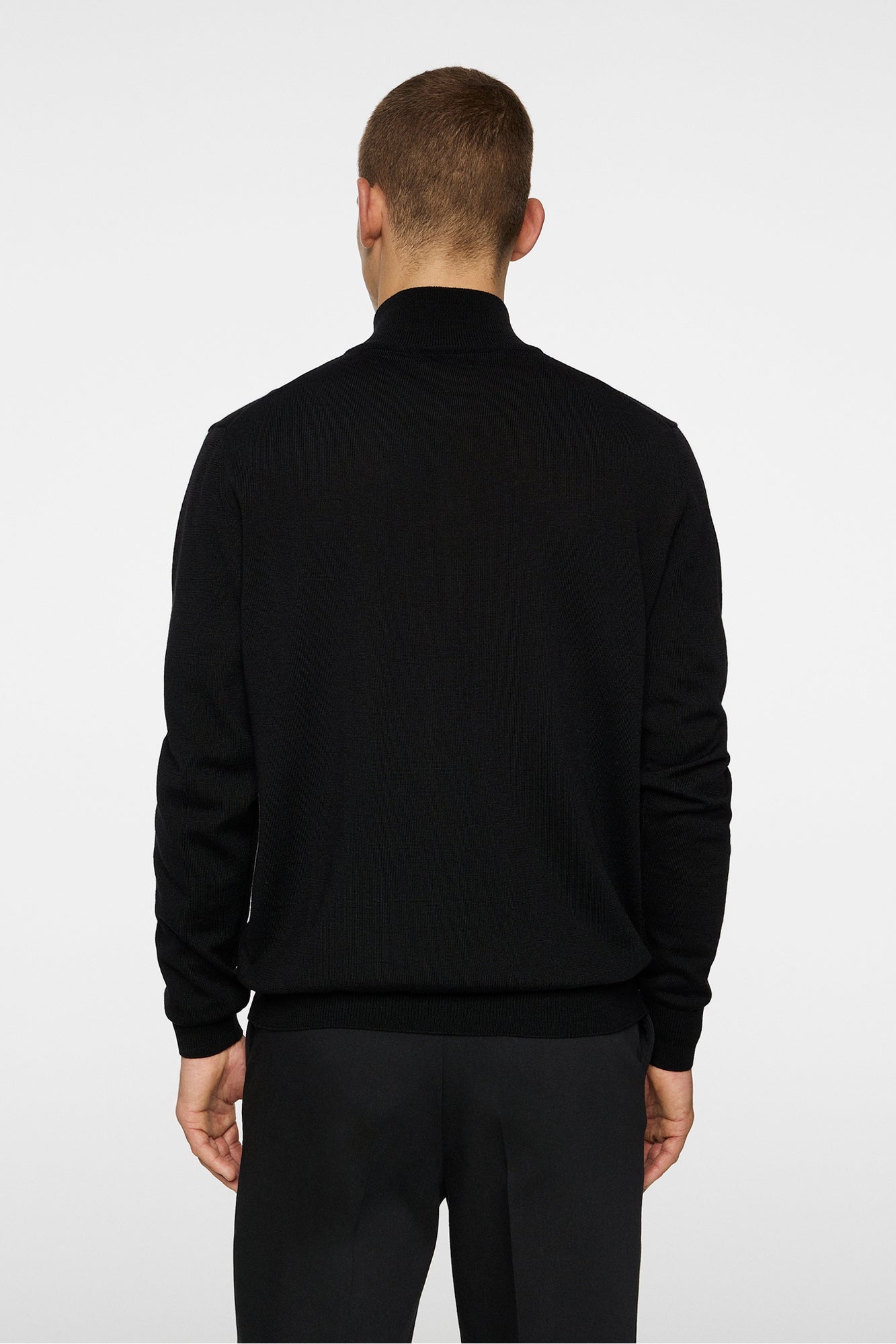 Men | Kiyan Merino Quarter Zip | Black