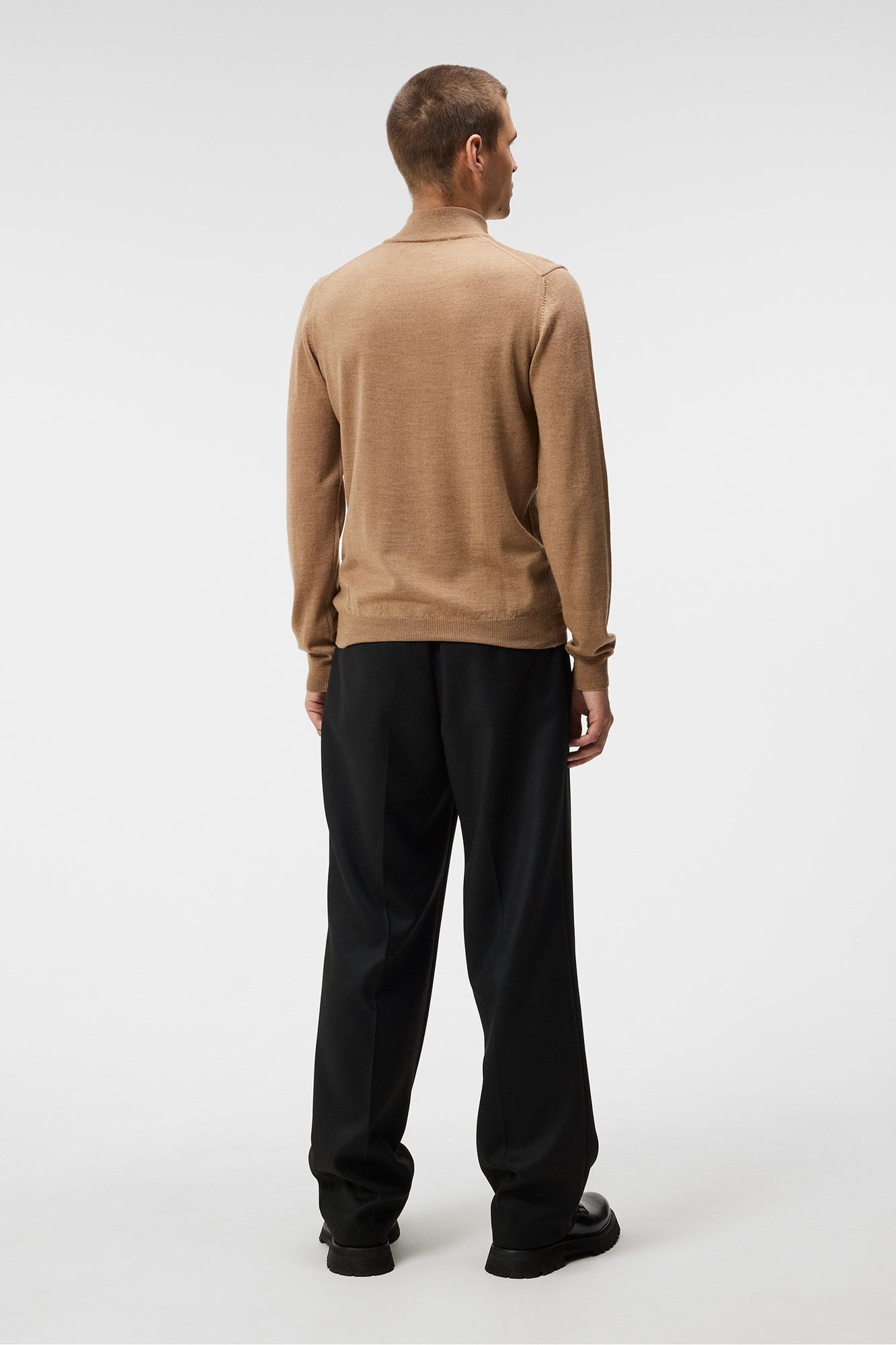 Men | Kiyan Quarter Zip Sweater | Chipmunk Melange