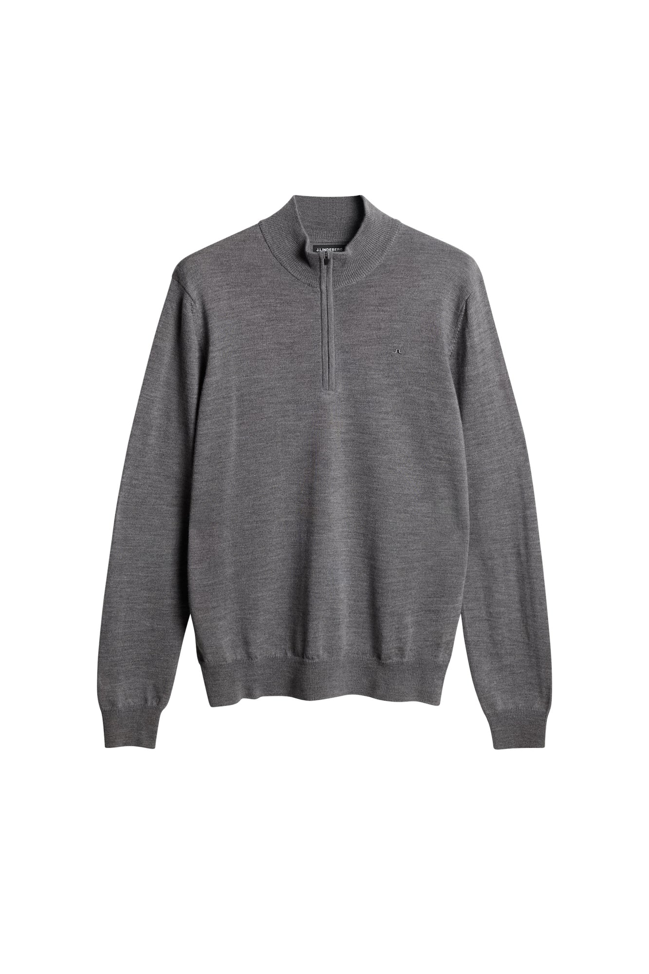 Men | Kiyan Quarter Zip Sweater | Mid Grey Melange
