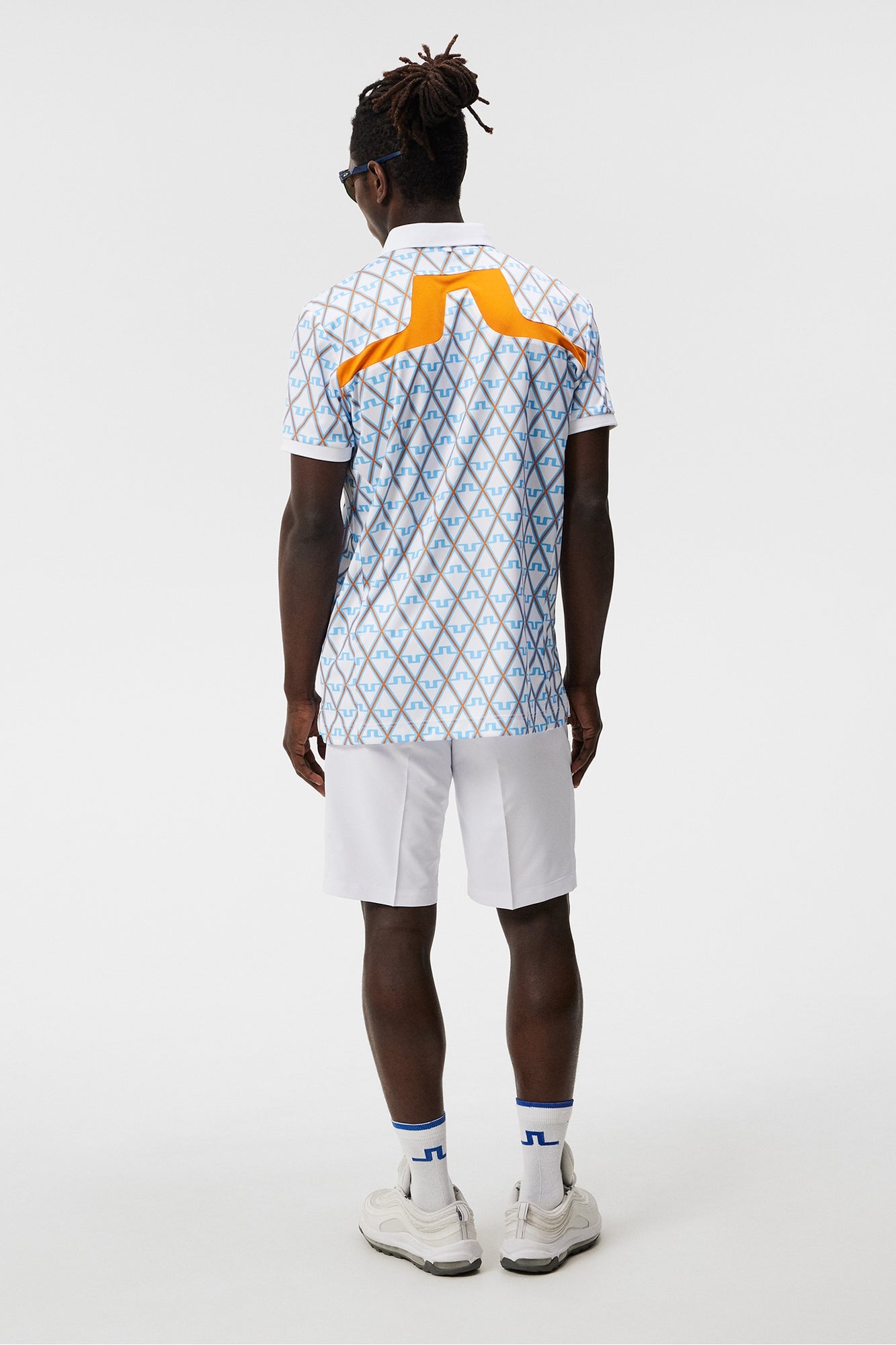 Men | Kv Regular Fit Print Polo | Little Boy Blue Diamond