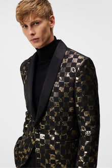 Men | Lenny S Iris Check Blazer | Black