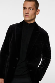 Men | Lenny S Velvet Blazer | Black