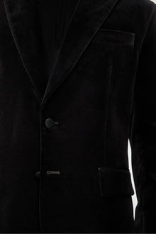 Men | Lenny S Velvet Blazer | Black
