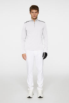Men | Leon Quarter Zip Mid Layer | White