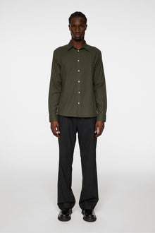 Men | Light Flannel Slishirt | Forest Green