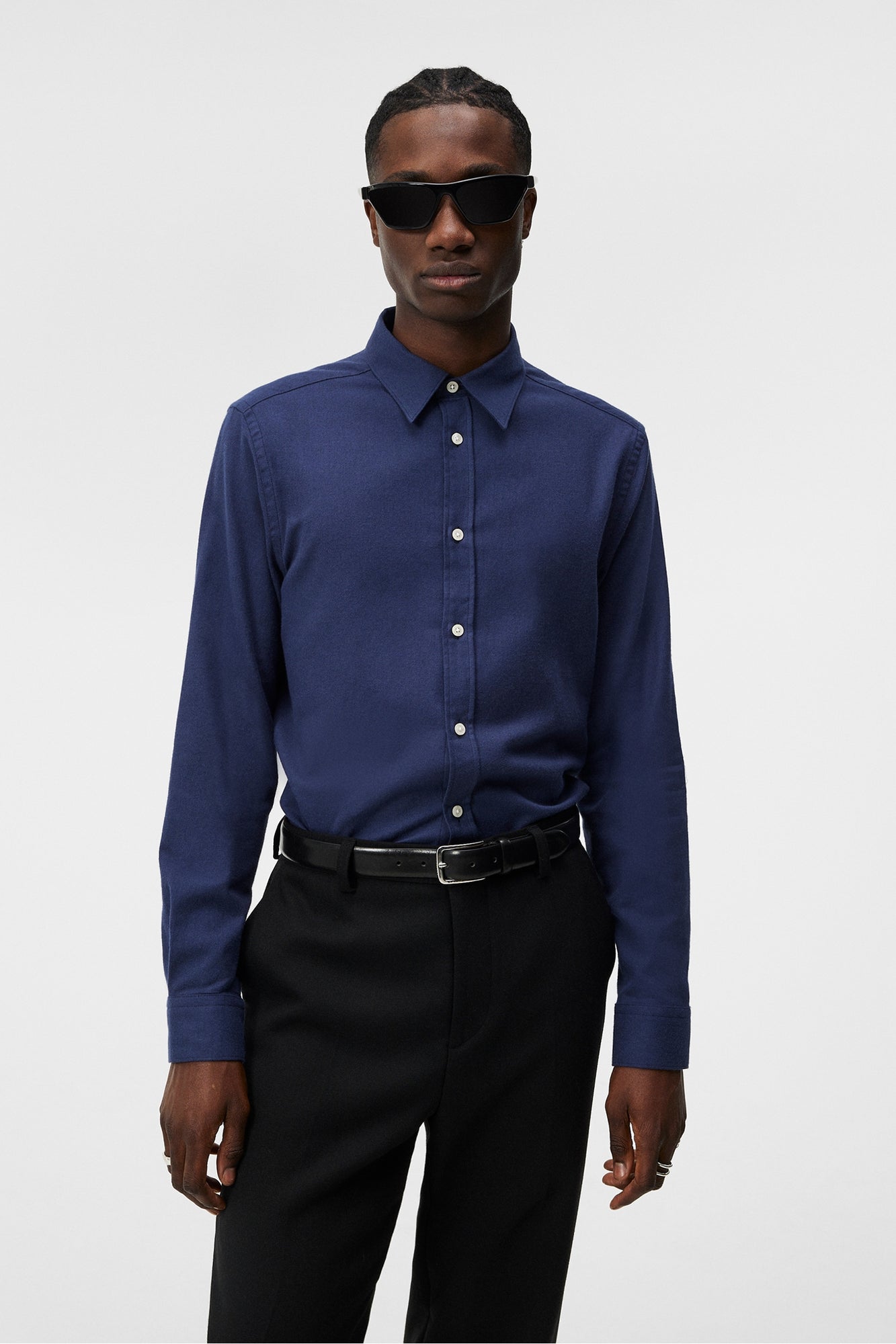 Men | Light Flannel Slishirt | JL Navy (V2)