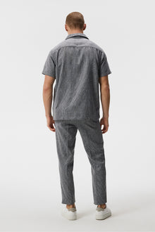 Men | Lind Linen Mix Str Relax Shirt | JL Navy