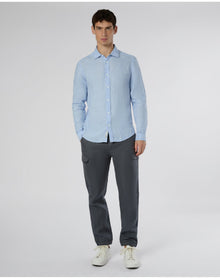 Men | Linen Cargo Jogger | Gunmetal