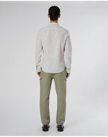 Men | Linen Cargo Jogger | Light Olive