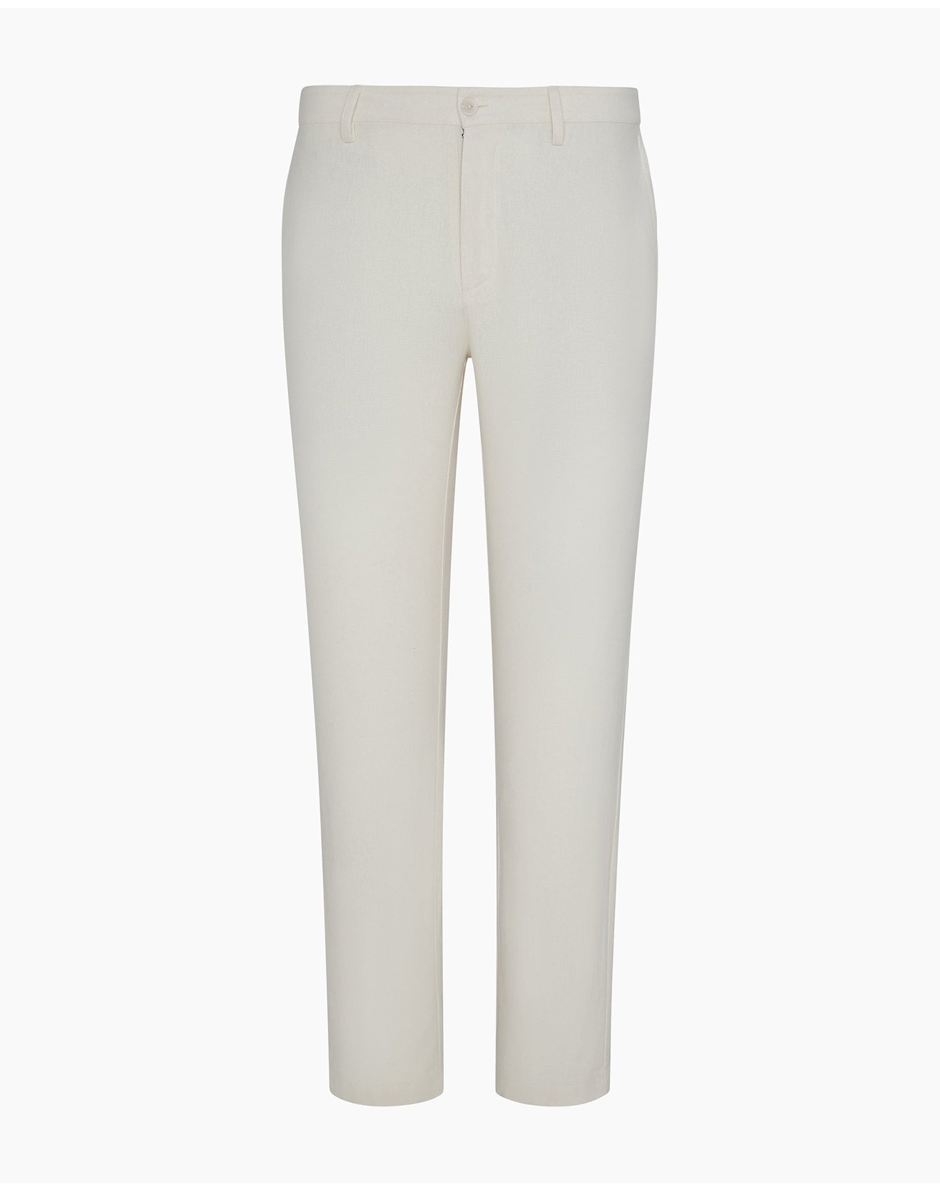 Men | Linen Flat Front Pant | Oat