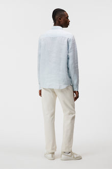 Men | Linen Melange LS Regular Shirt | Drea | Dream Blue