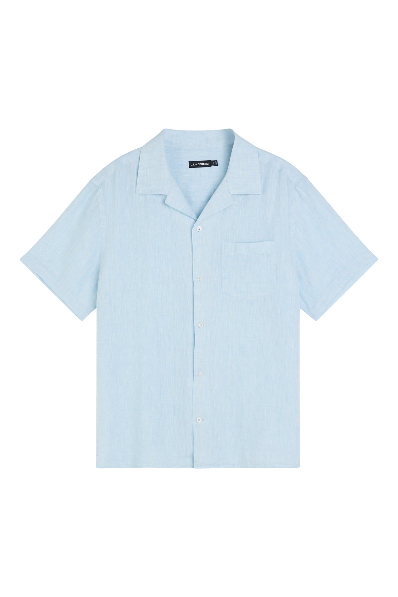 Men | Linen Melange SS Reg Shirt | Drea | Dream Blue