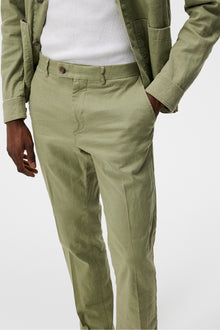 Men | Lois Linen Stretch Pants | Oil Green